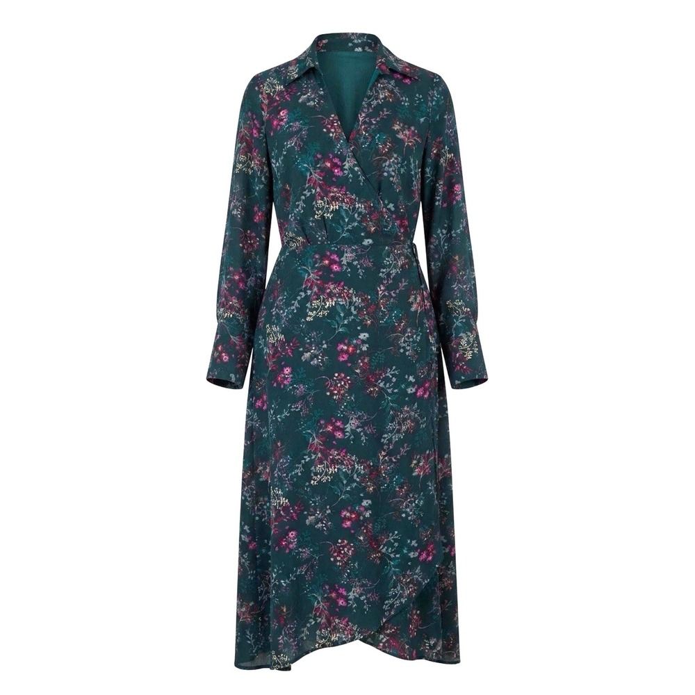 Halogen Wrap Dress Size Large